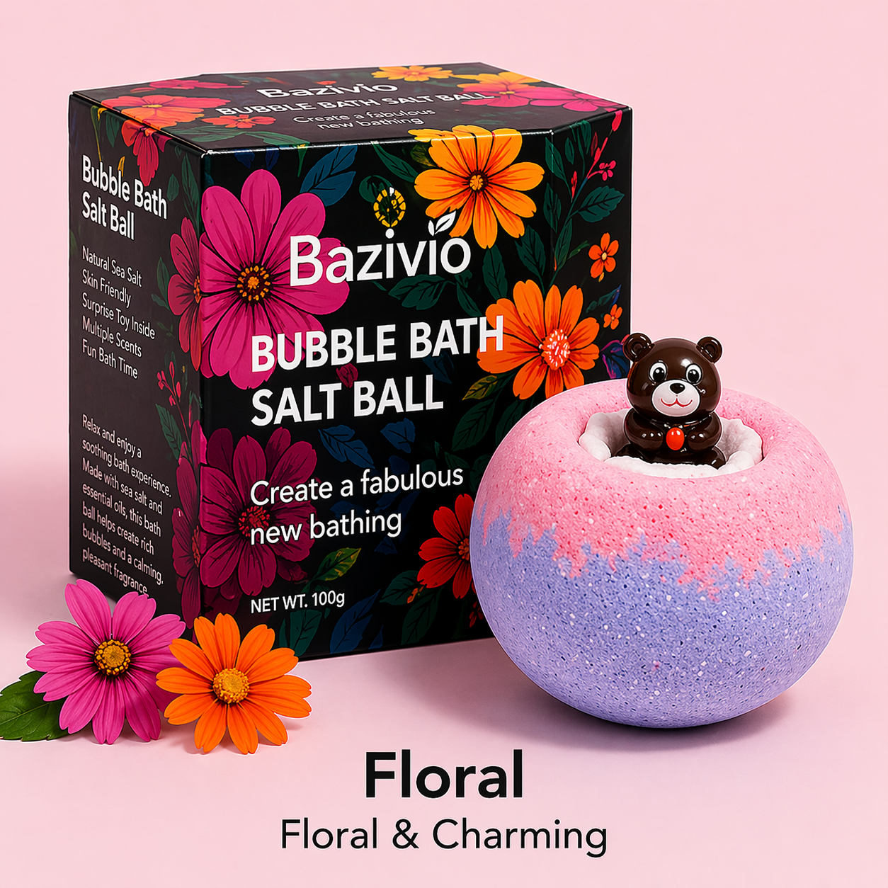 🔥Save 20% Today🛁 Natural bubble bath bomb, extra-large bubbles, includes a surprise gift ✨(110g each)