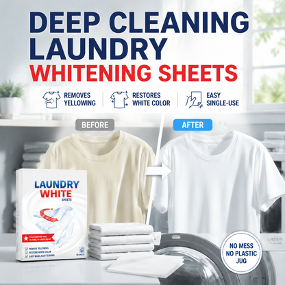 🧺 Powerful Stain Remover Brightening Fabric Laundry Cleaning Sheets