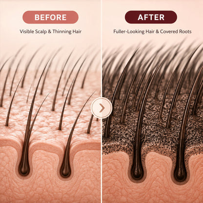 10-Second Hair Concealer Cover Grays. Fill Thin Areas. Perfect Your Hairline.