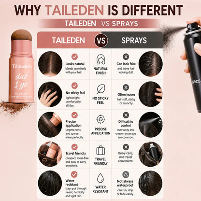 10-Second Hair Concealer Cover Grays. Fill Thin Areas. Perfect Your Hairline.
