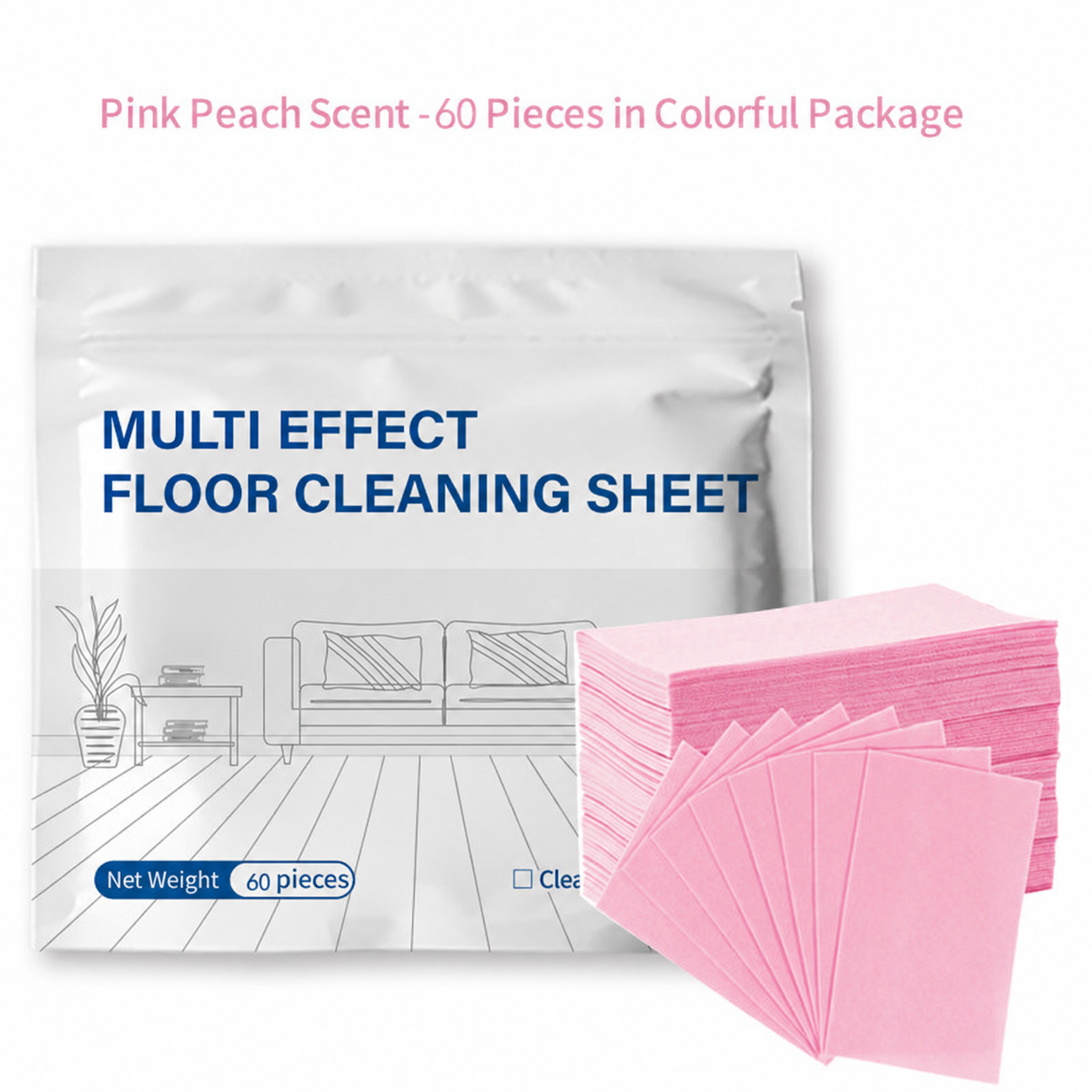 Multi-Effect Floor Cleaning Sheets 30-Pieces