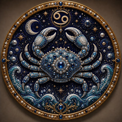 ✨ Premium 3D Pearl 12 Zodiac Signs Art Kit