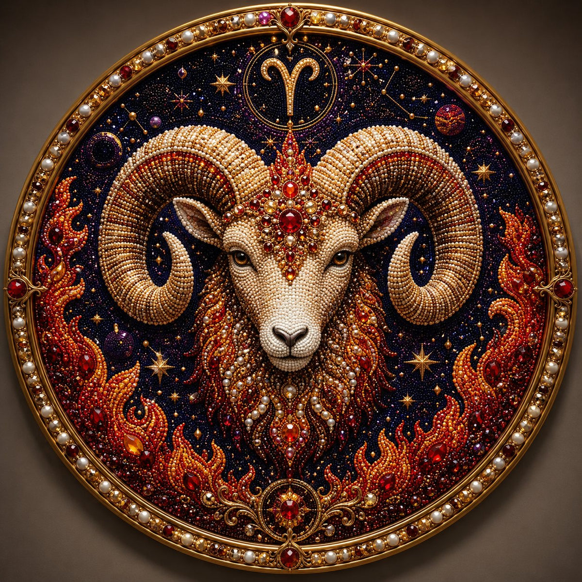 ✨ Premium 3D Pearl 12 Zodiac Signs Art Kit