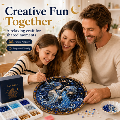 ✨ Premium 3D Pearl 12 Zodiac Signs Art Kit