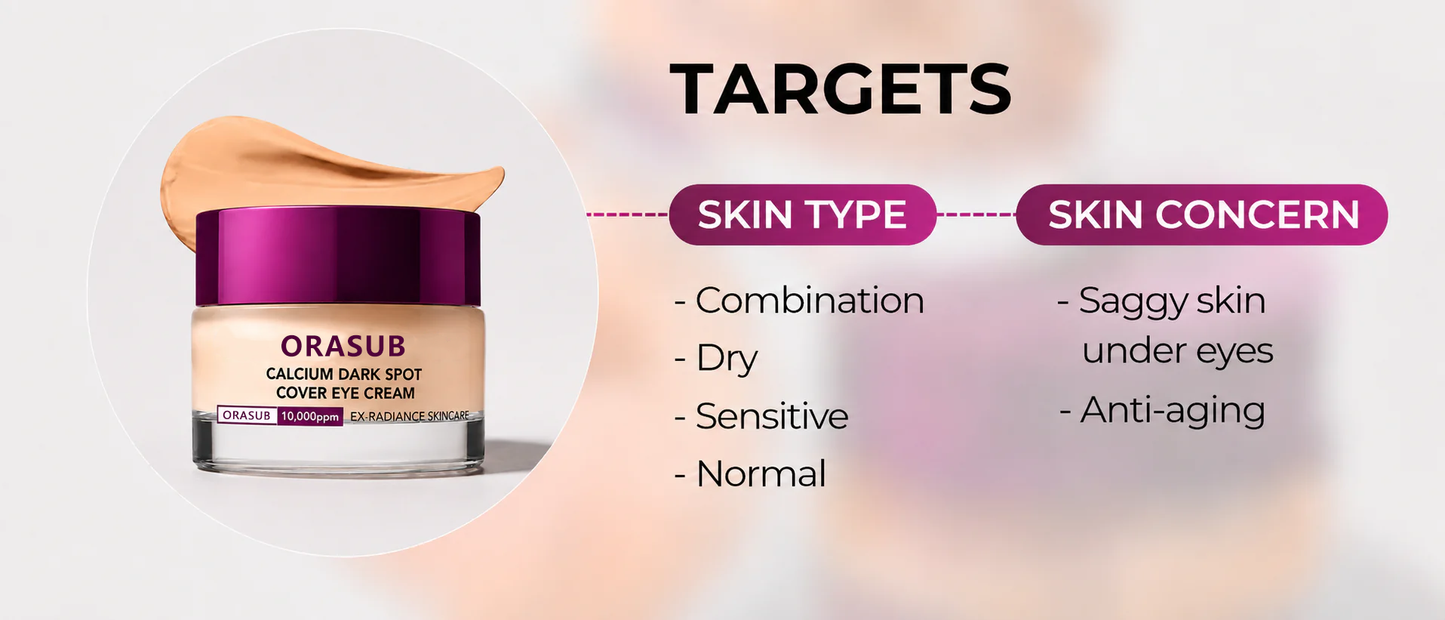 🔥LAST DAY 60% OFF!!ORASUB Korean Calcium Dark Spot Eye Cream