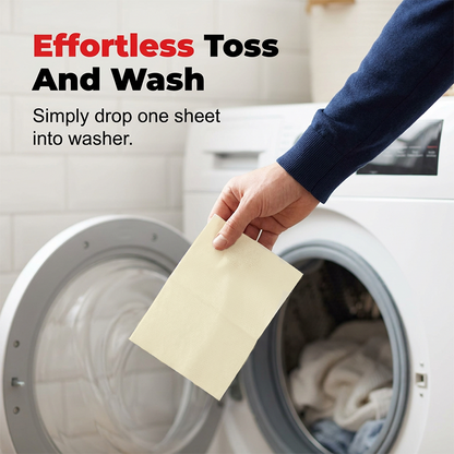 🧺 Powerful Stain Remover Brightening Fabric Laundry Cleaning Sheets