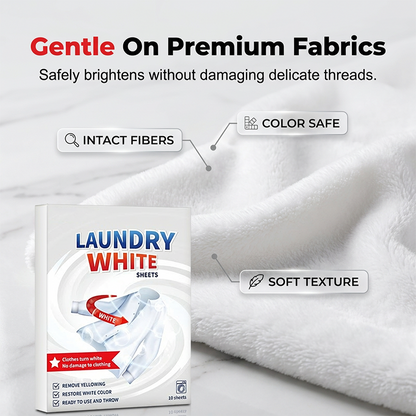 🧺 Powerful Stain Remover Brightening Fabric Laundry Cleaning Sheets